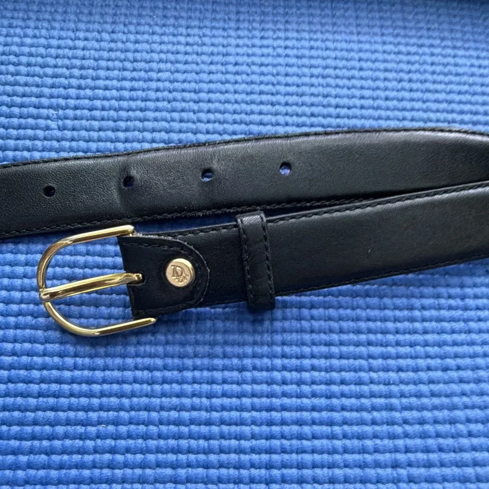 Christian Dior Fullgrain Analine Cowhide Leather Belt (Style 218680, Size 42/105